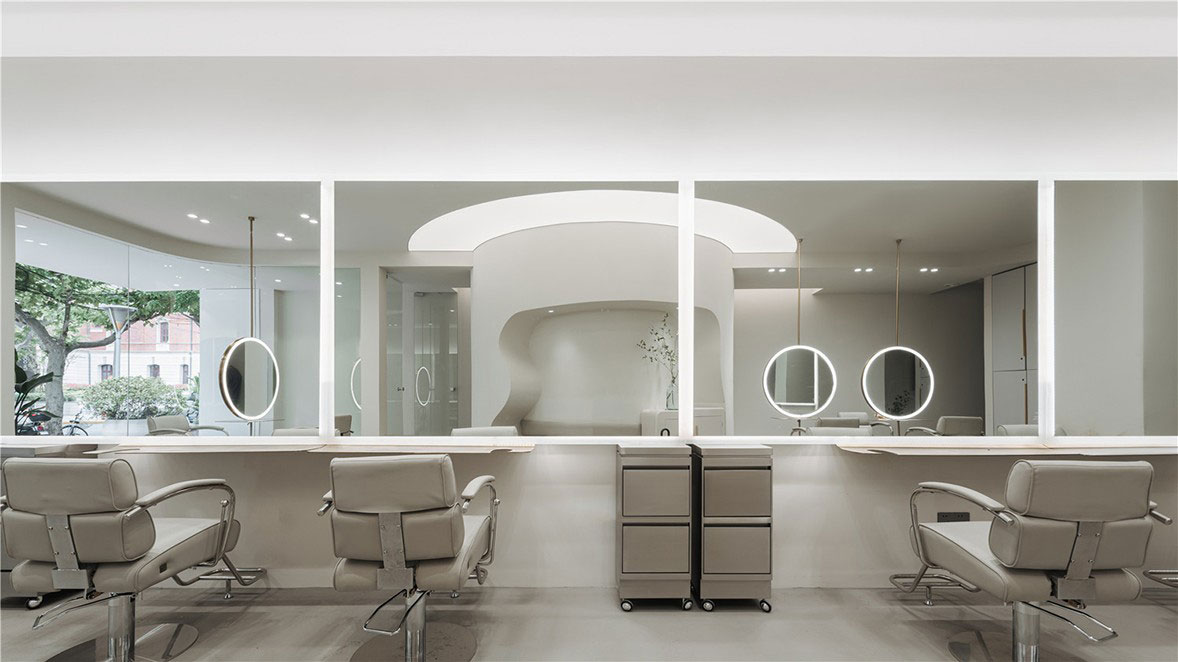 鄭州180平米美發(fā)店裝修設(shè)計效果圖