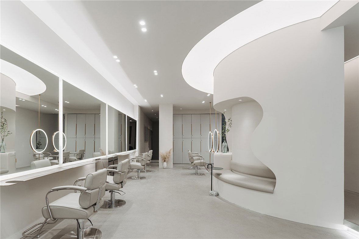 鄭州180平米美發(fā)店裝修設(shè)計效果圖