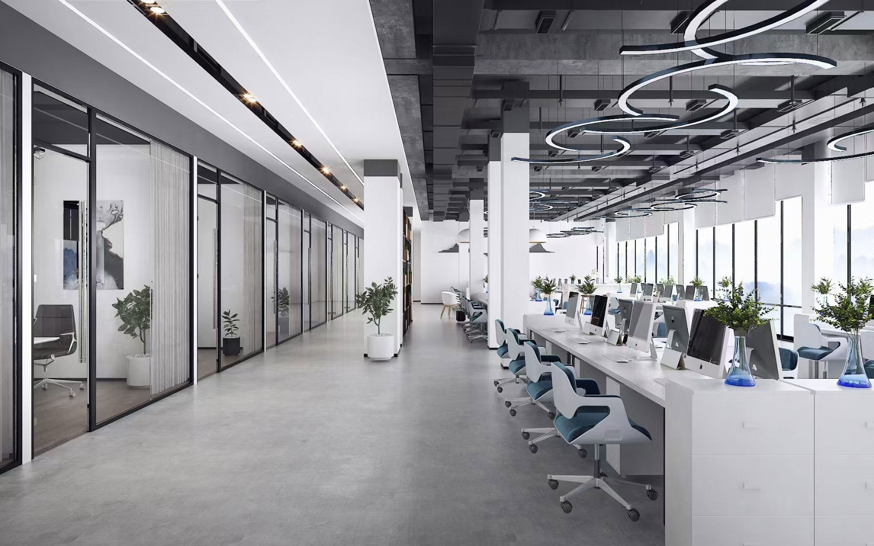 新鄉(xiāng)工業(yè)風(fēng)辦公室裝修設(shè)計(jì)案例