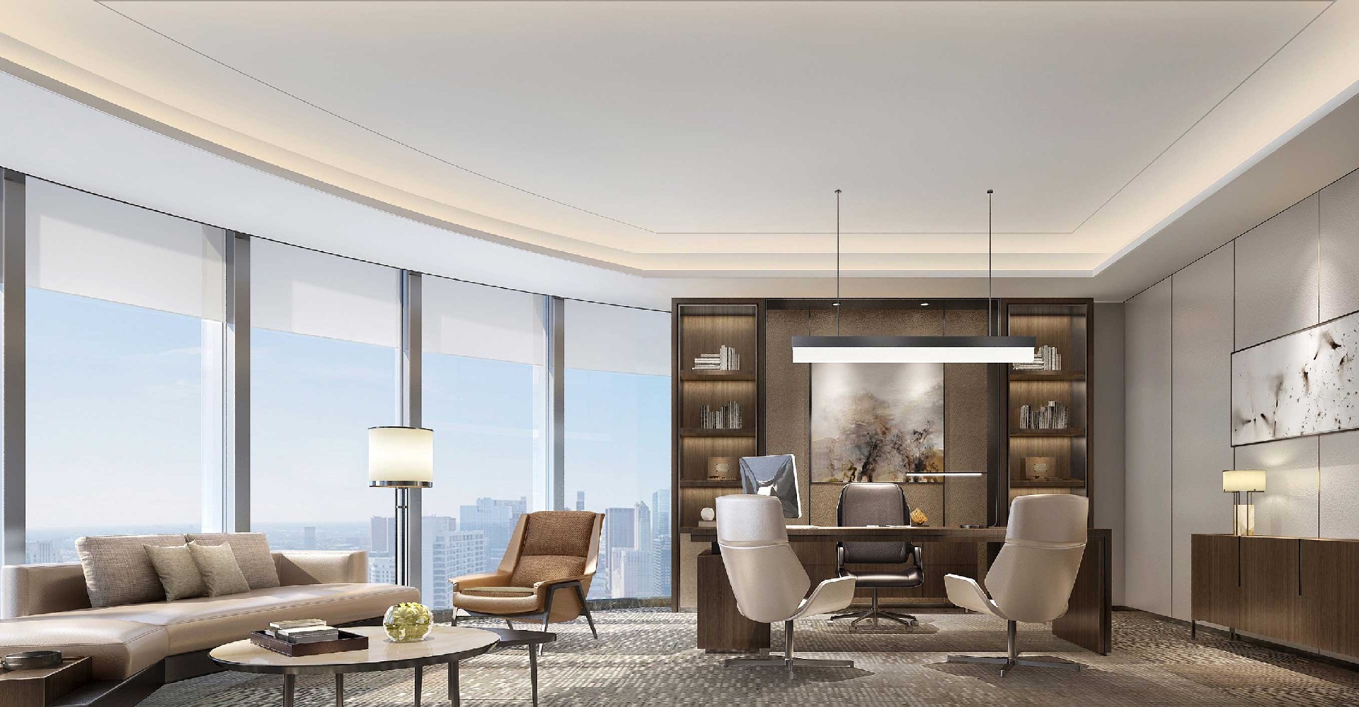 鄭州滎陽(yáng)寫(xiě)字樓裝修設(shè)計(jì)效果圖