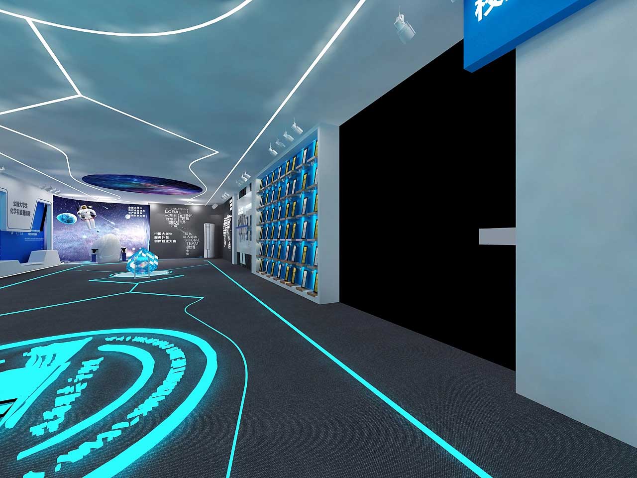 鄭州學(xué)?？萍颊桂^裝修設(shè)計效果圖