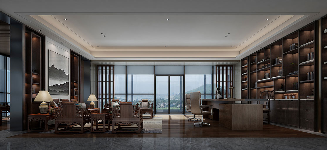 450平米辦公室設(shè)計裝修施工效果圖