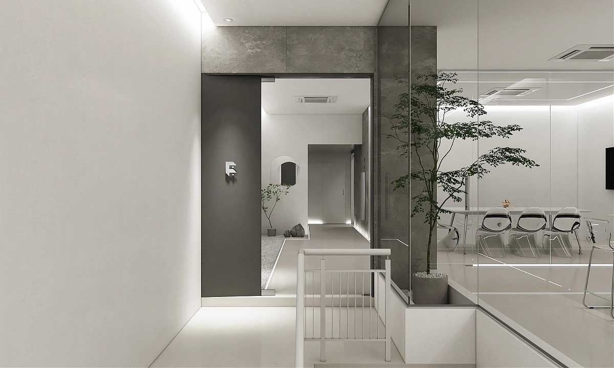 簡約辦公空間設(shè)計(jì)-鄭州辦公室裝修效果圖