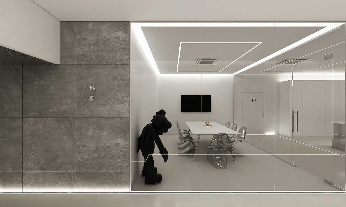 簡約辦公空間設(shè)計(jì)-鄭州辦公室裝修效果圖