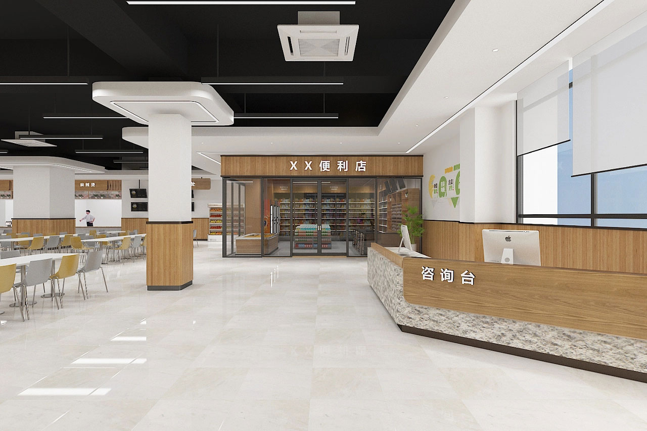 工廠(chǎng)員工食堂設(shè)計(jì)-廠(chǎng)區(qū)食堂裝修設(shè)計(jì)效果圖