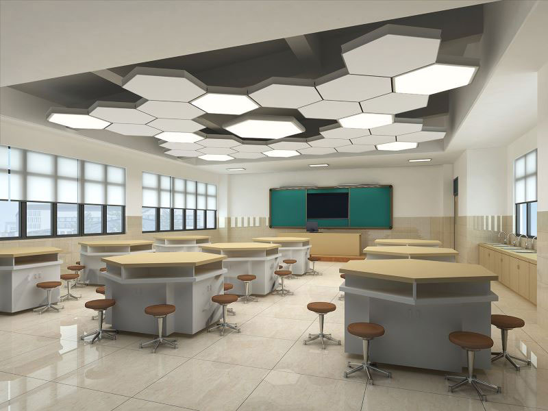 鄭州畫室辦公空間設(shè)計-教室裝修設(shè)計效果圖