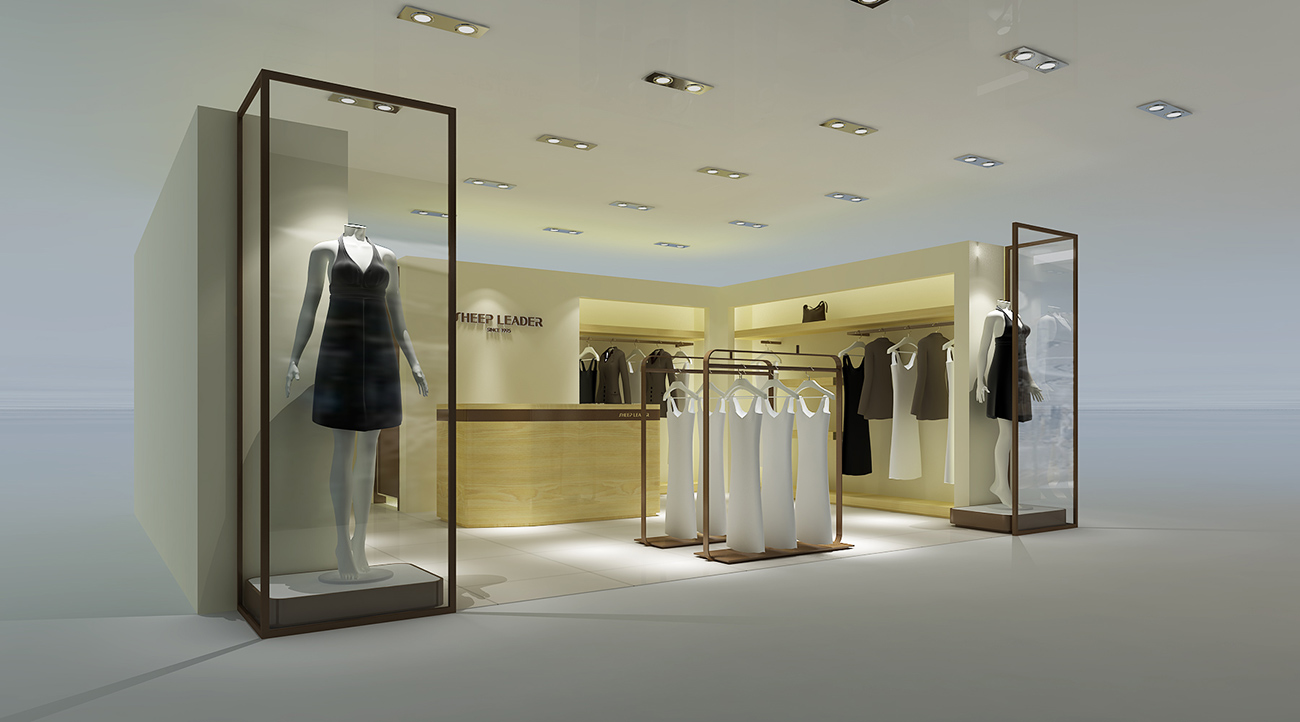 135平米女裝專賣(mài)店裝修設(shè)計(jì)效果圖