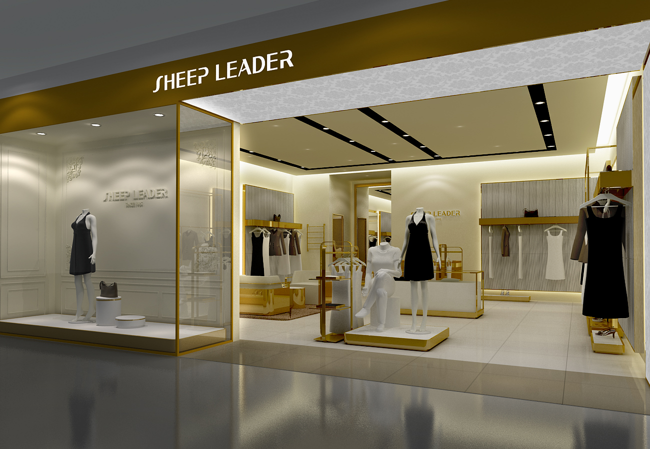 135平米女裝專賣(mài)店裝修設(shè)計(jì)效果圖