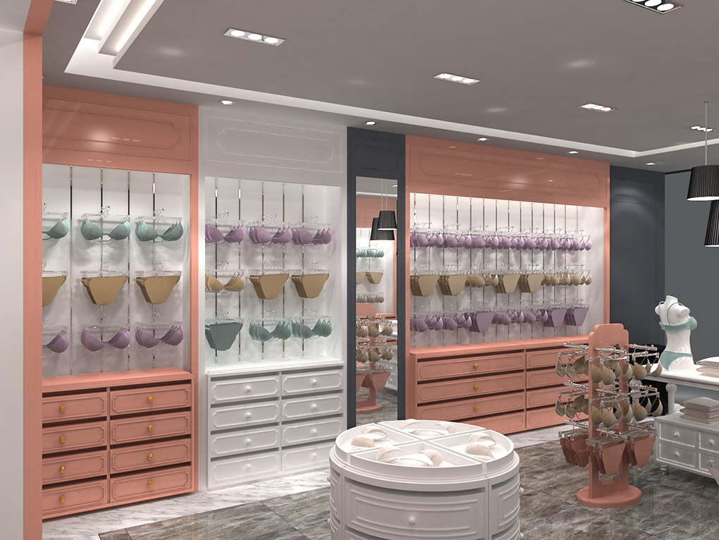 65平米品牌內(nèi)衣店設計裝修效果圖