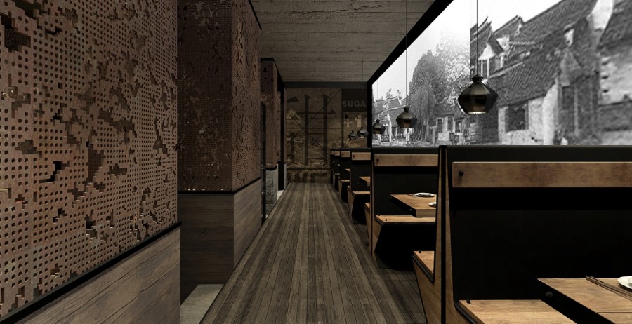 600平方烤肉店面裝修設(shè)計(jì)效果圖