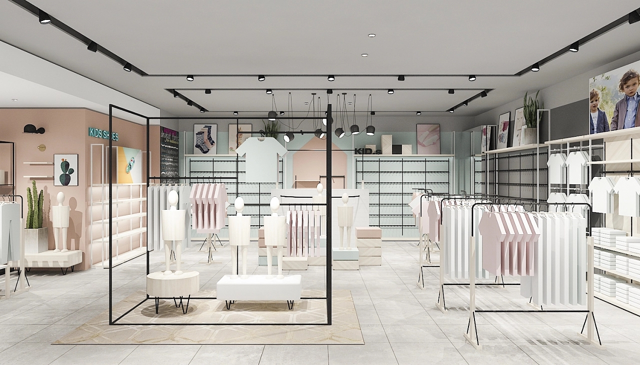280平米品牌母嬰店鋪設(shè)計(jì)裝修效果圖