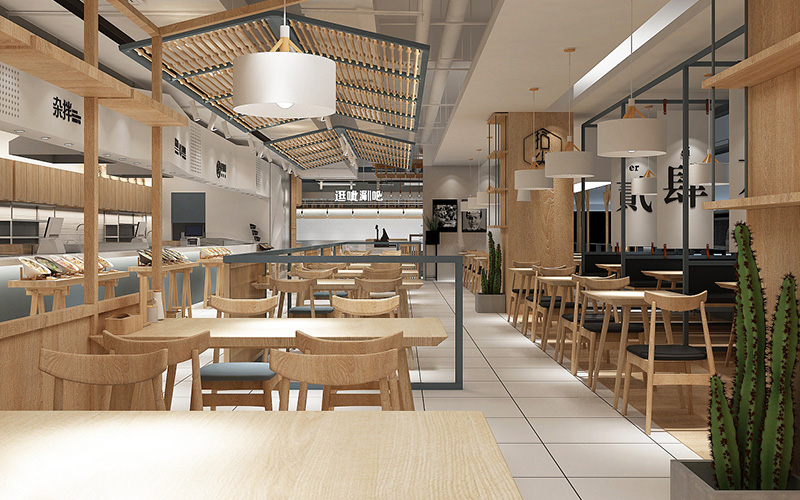 320平米餐飲空間裝修設(shè)計效果圖