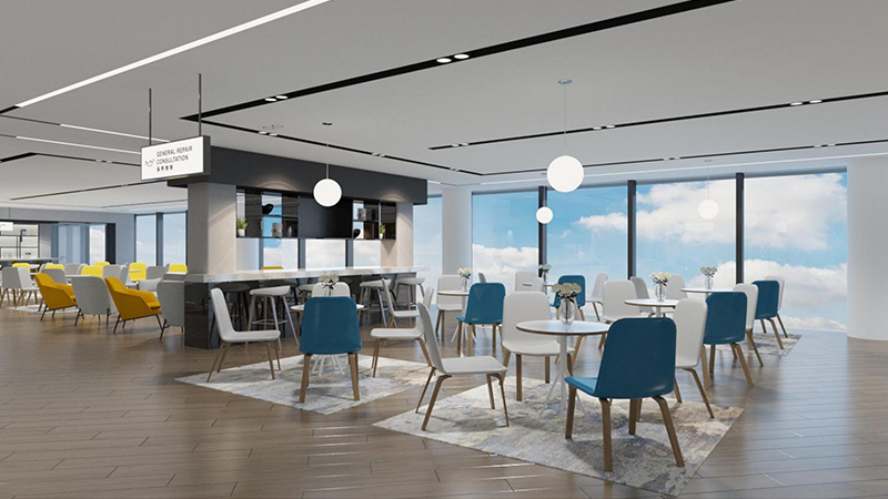 3200平米汽車展廳裝修設(shè)計效果圖