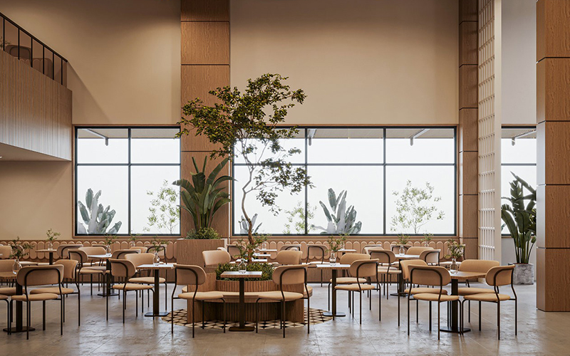 400平米靜語茶舍裝修設(shè)計效果圖