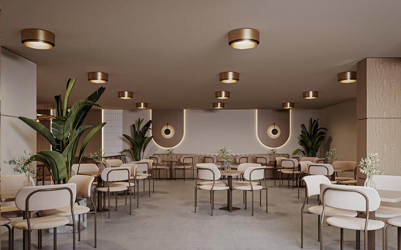 400平米靜語茶舍裝修設(shè)計效果圖