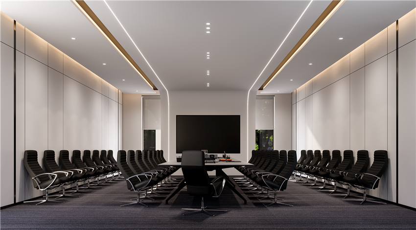 400平米企業(yè)辦公空間設(shè)計效果圖