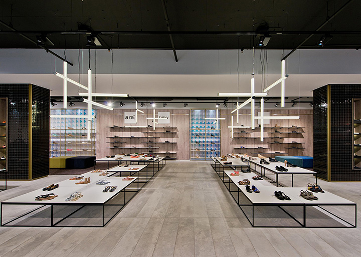 210平米工業(yè)風(fēng)格鞋店裝修設(shè)計效果圖