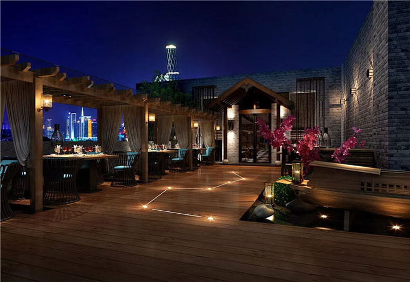 368平米中式餐廳裝修設(shè)計效果圖