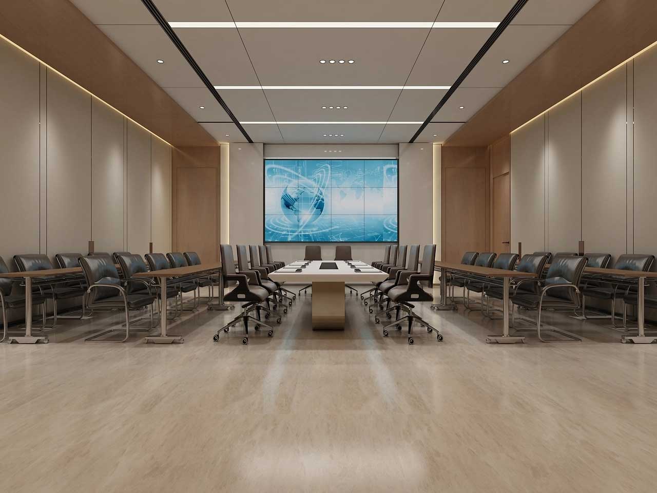 1000平米寫字樓辦公裝修設(shè)計效果圖