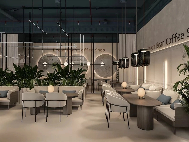 120平米時尚咖啡館設(shè)計(jì)效果圖