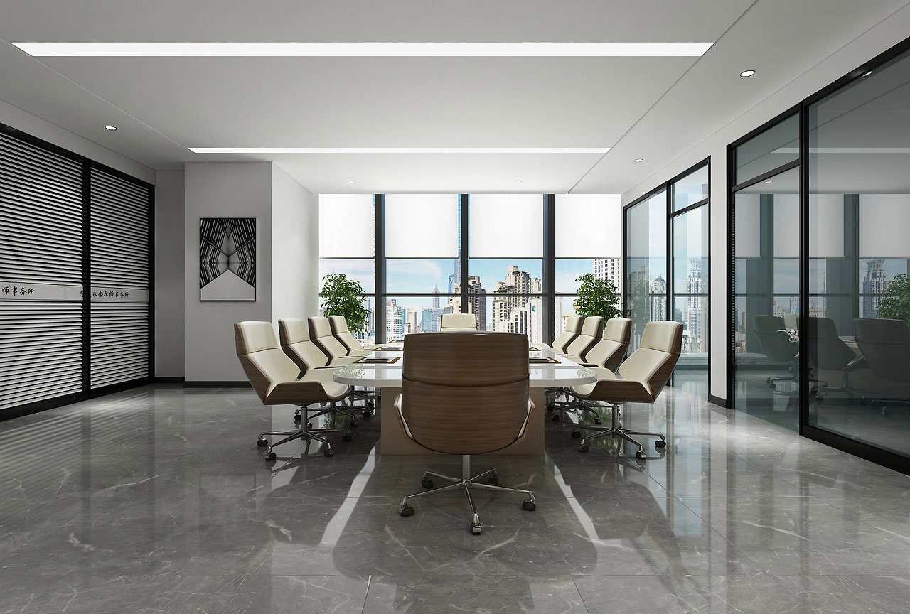 160平米鄭州辦公室設(shè)計裝修效果圖