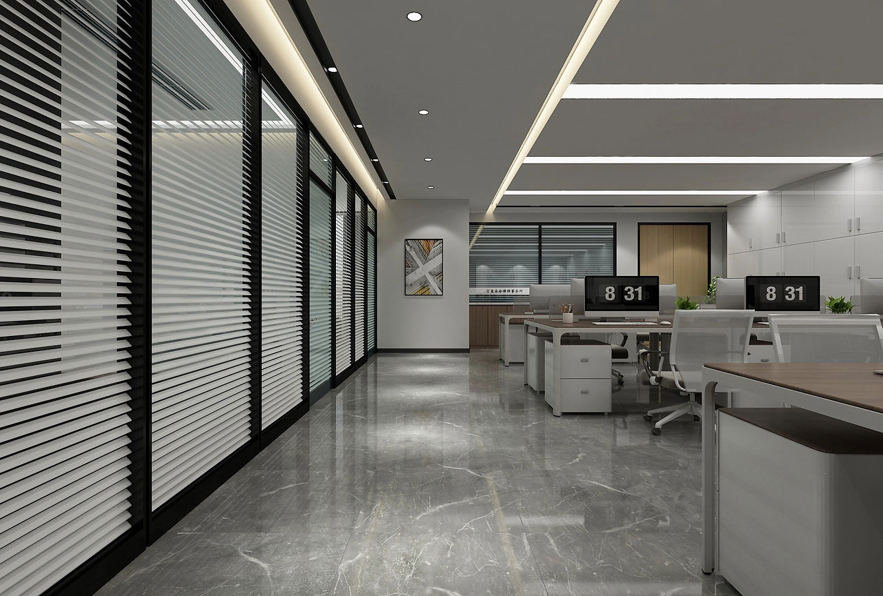 160平米鄭州辦公室設(shè)計裝修效果圖