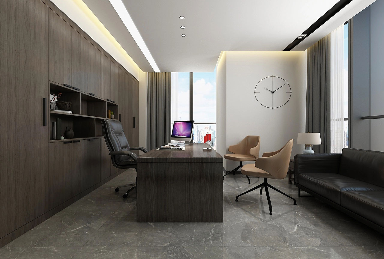 160平米鄭州辦公室設(shè)計裝修效果圖