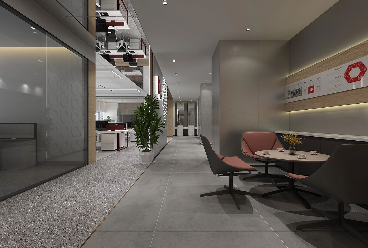 280平米鄭州辦公室裝修設(shè)計方案效果圖