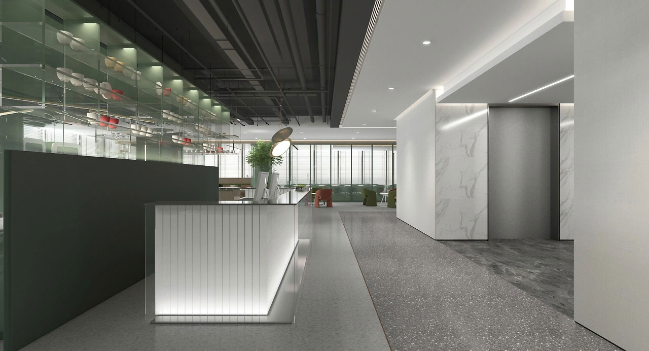 830平米現(xiàn)代辦公空間設計裝修效果圖
