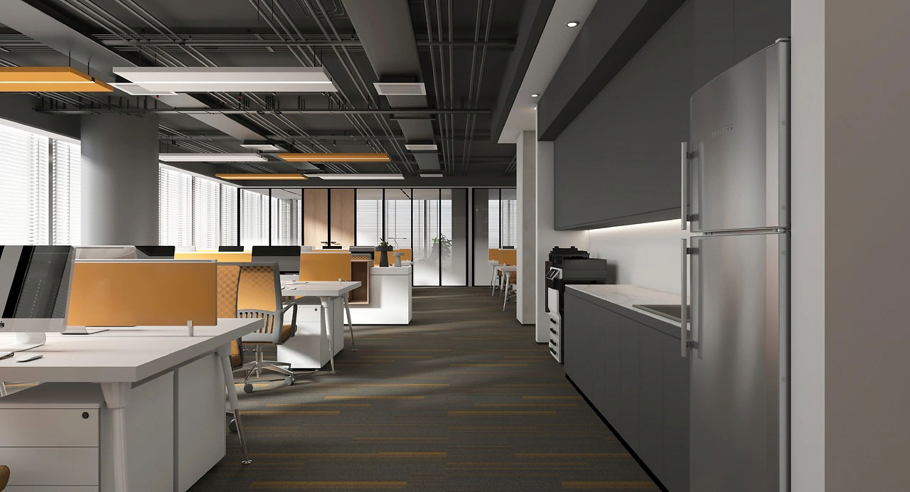 830平米現(xiàn)代辦公空間設計裝修效果圖
