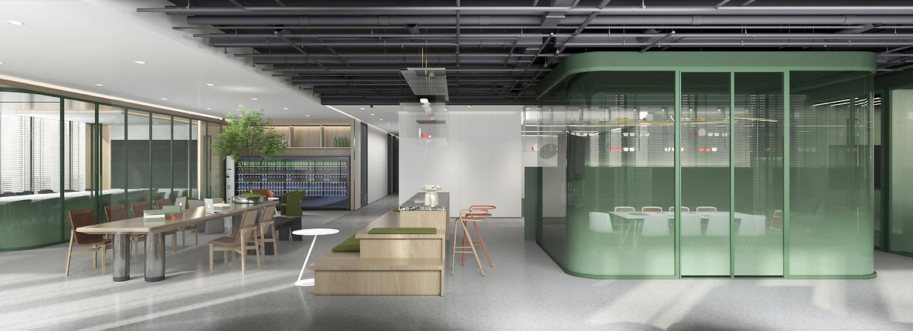 830平米現(xiàn)代辦公空間設計裝修效果圖