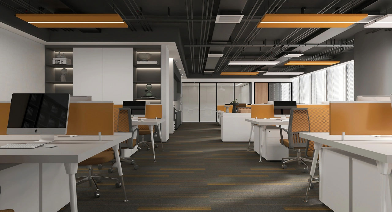 830平米現(xiàn)代辦公空間設計裝修效果圖