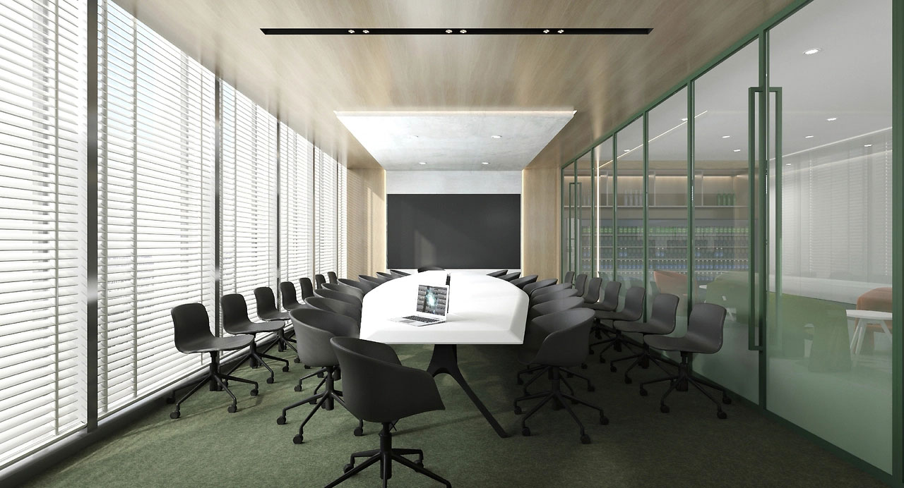 830平米現(xiàn)代辦公空間設計裝修效果圖