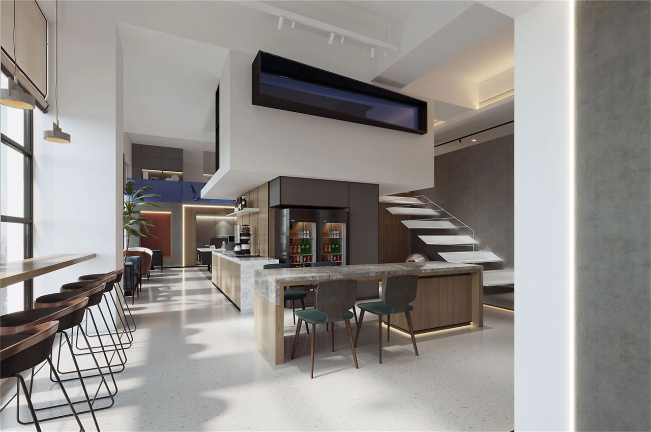 154平米LOFT辦公室裝修設(shè)計效果圖