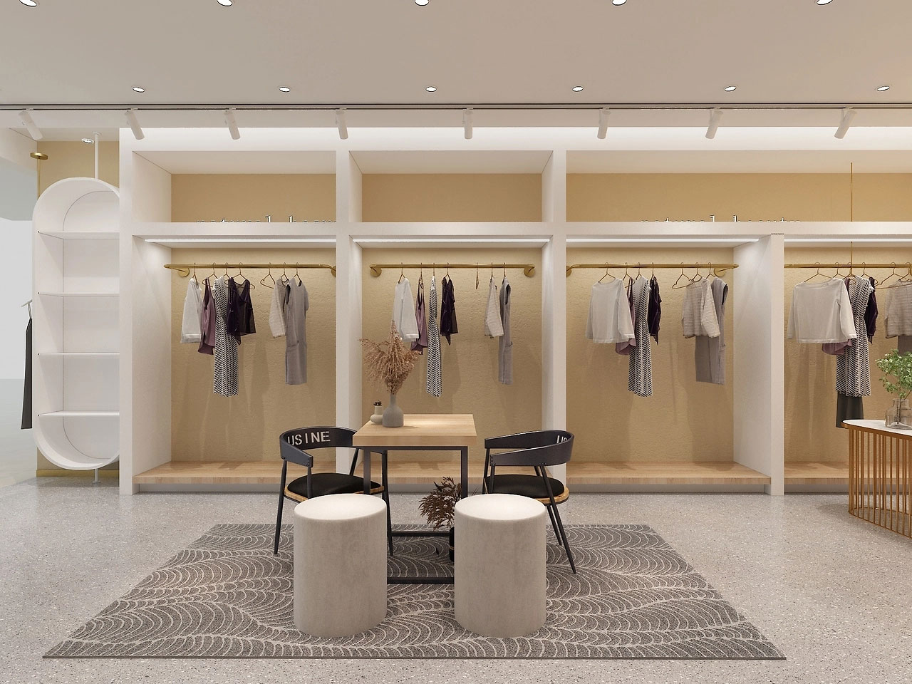 150平米現(xiàn)代服裝店裝修設計效果圖