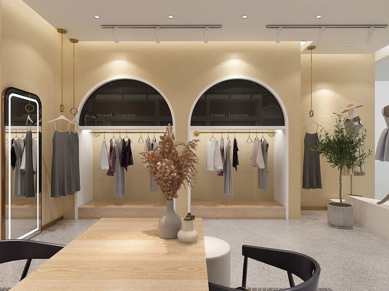 150平米現(xiàn)代服裝店裝修設計效果圖