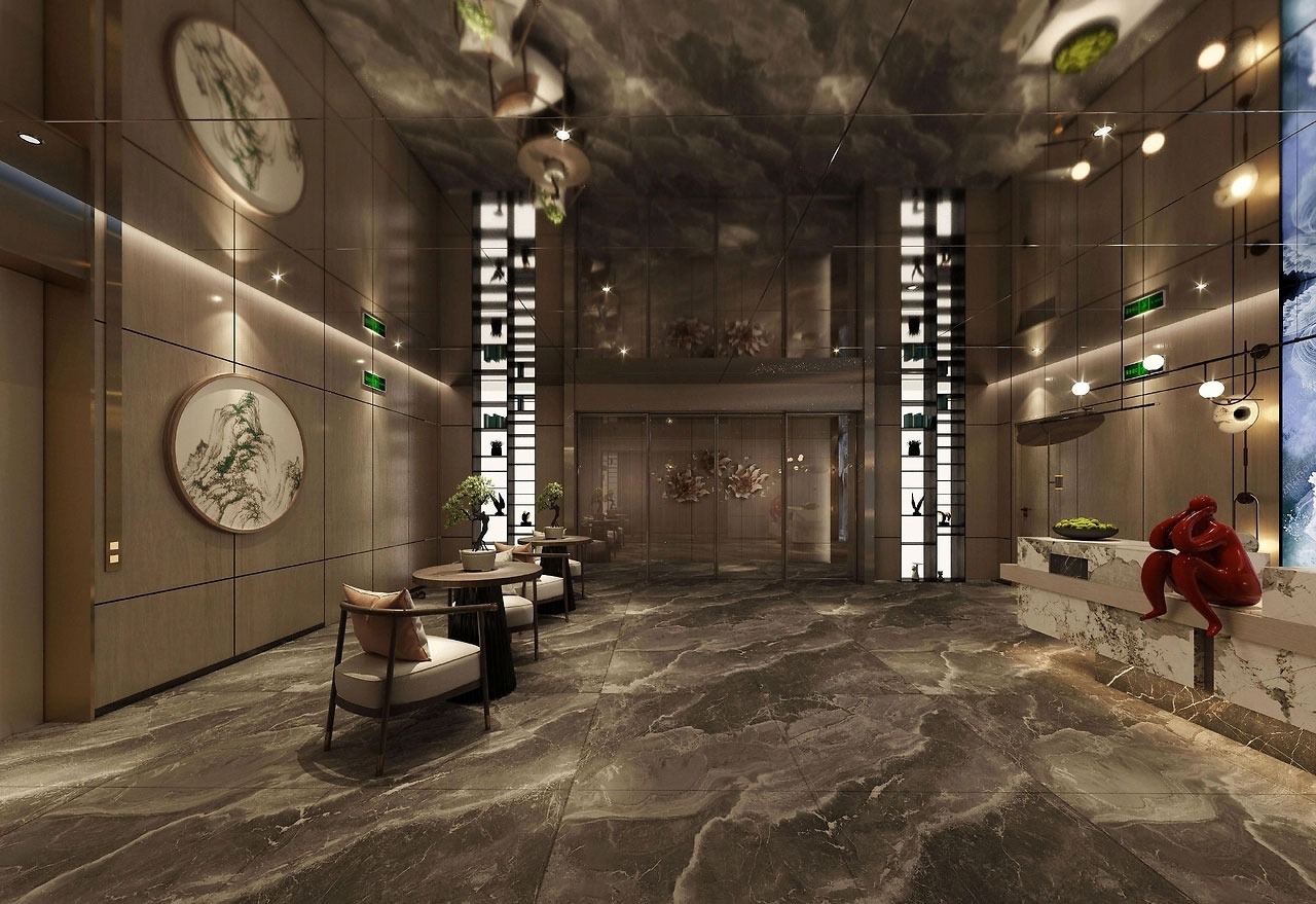 593平米鄭州足浴店裝修設(shè)計效果圖