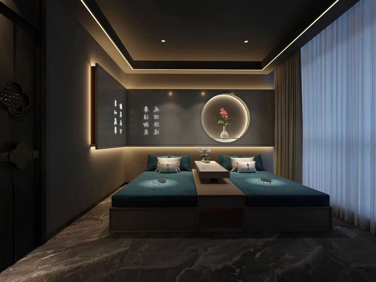 593平米鄭州足浴店裝修設(shè)計效果圖