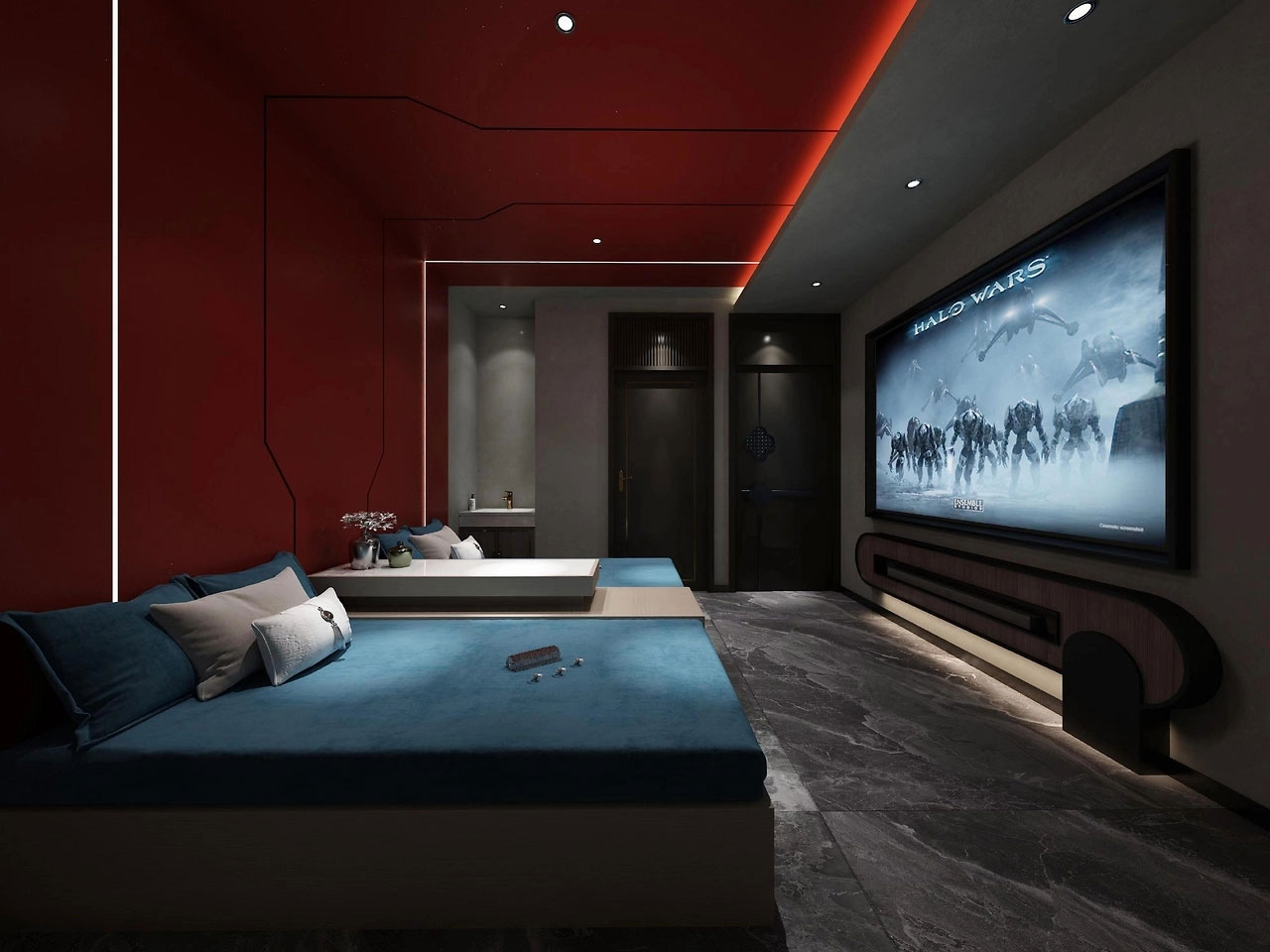 593平米鄭州足浴店裝修設(shè)計效果圖