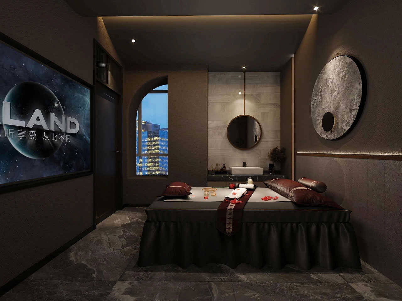 593平米鄭州足浴店裝修設(shè)計效果圖