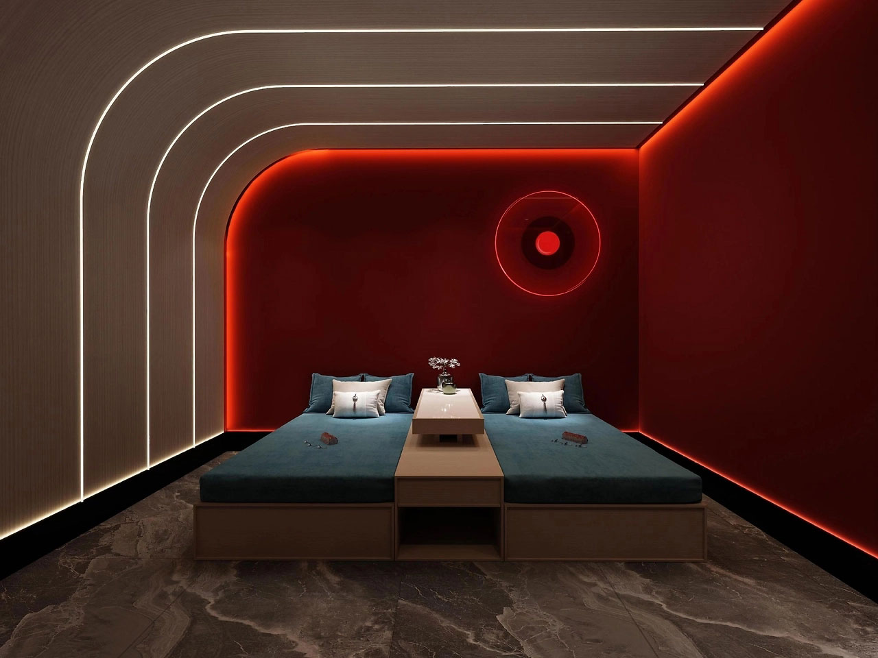 593平米鄭州足浴店裝修設(shè)計效果圖