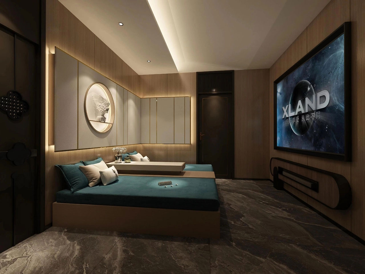 593平米鄭州足浴店裝修設(shè)計效果圖