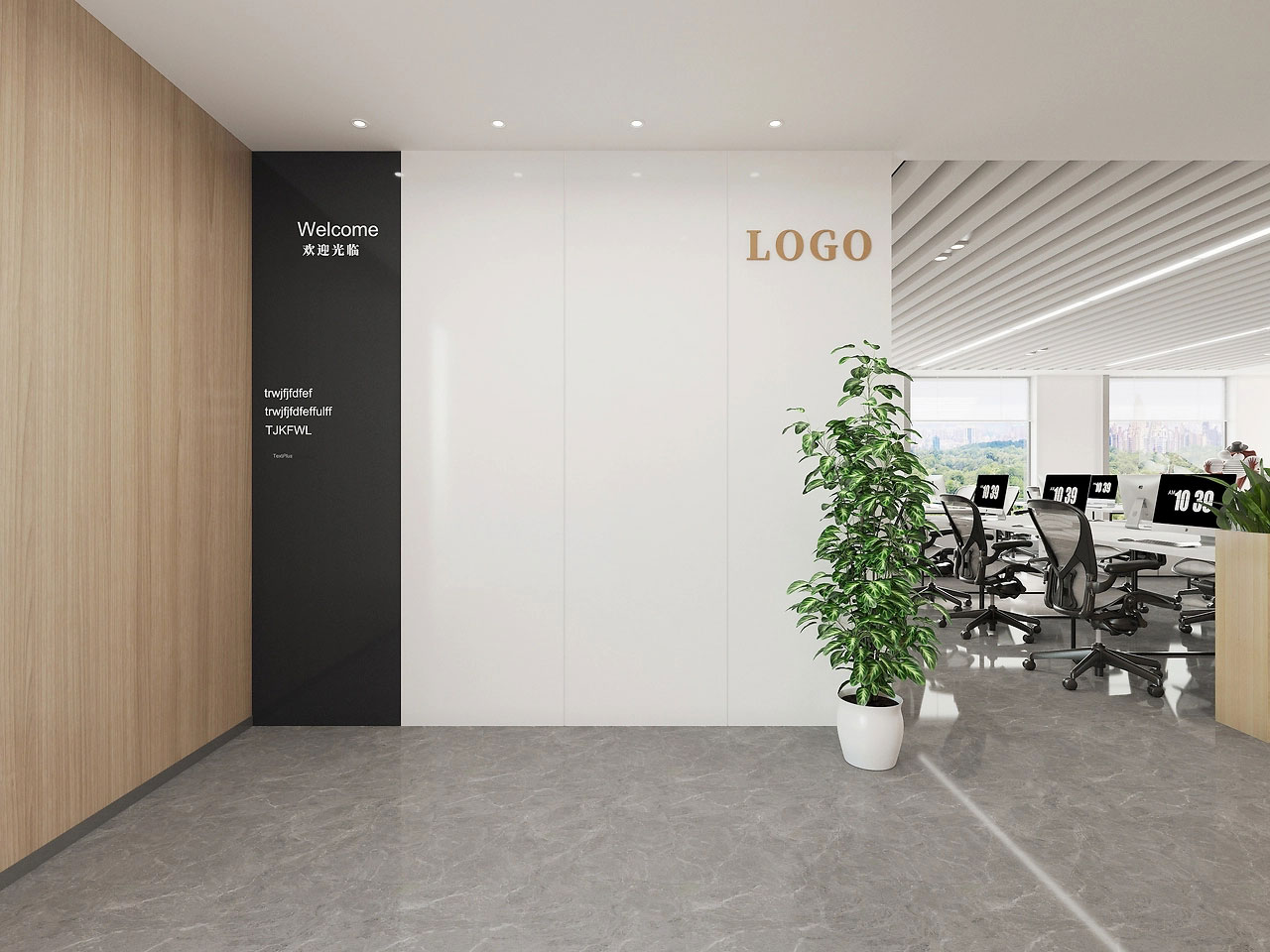 500平米鄭州辦公室裝修設(shè)計(jì)效果圖