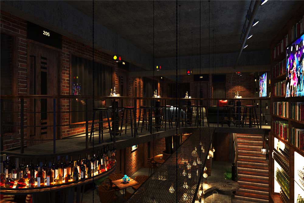 320平米特色小型酒吧裝修設(shè)計效果圖
