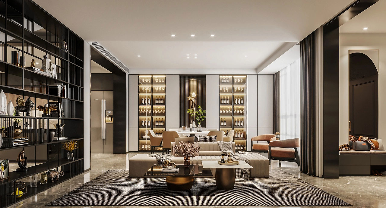 320平米鄭州別墅裝修設(shè)計(jì)效果圖