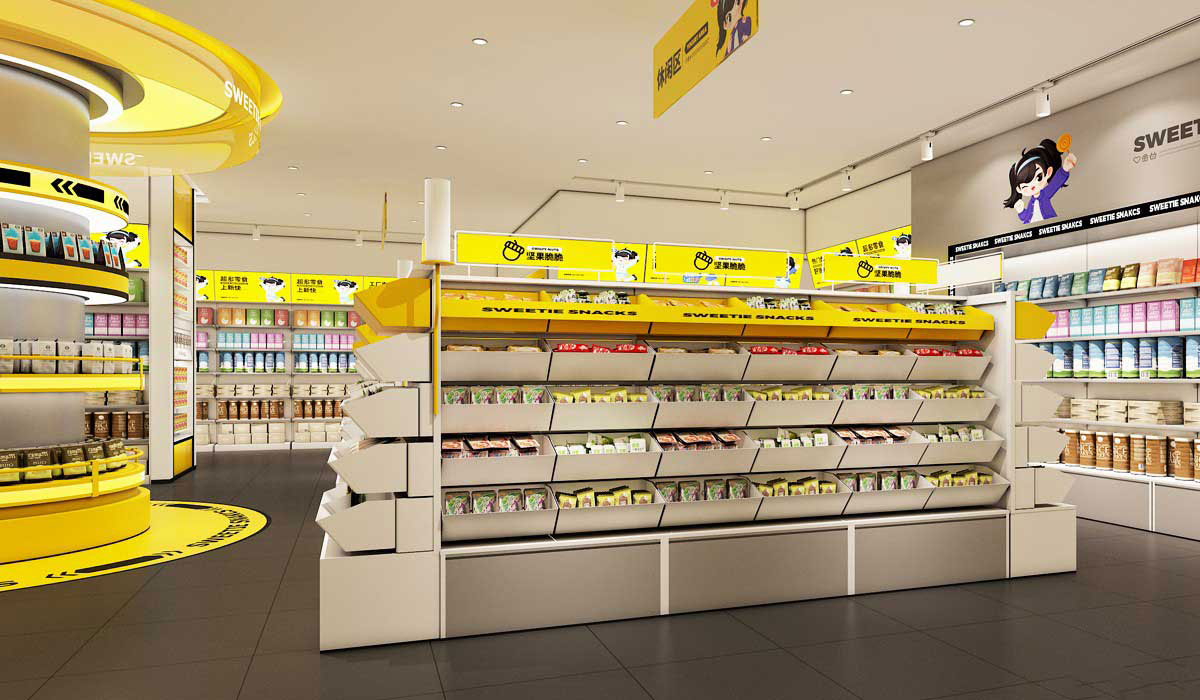 80平米鄭州零食便利店設(shè)計(jì)效果圖