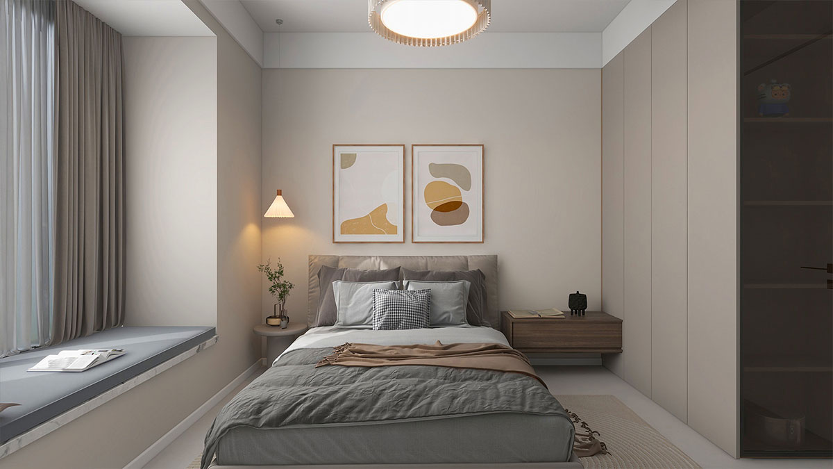 陽光城檀悅129平米奶油風(fēng)格四居室裝修效果圖