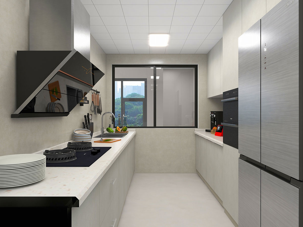 陽光城檀悅129平米奶油風(fēng)格四居室裝修效果圖