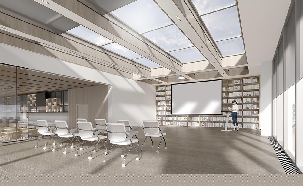 2100平米新鄭企業(yè)辦公樓設(shè)計效果圖