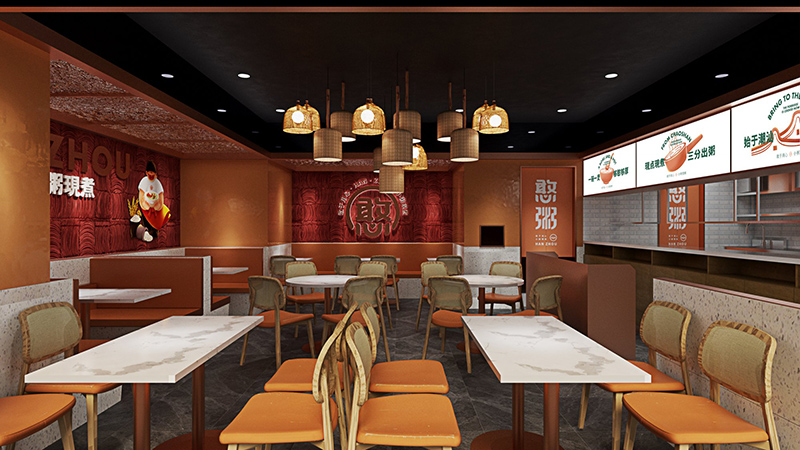 120平米鄭州早餐店裝修設(shè)計(jì)效果圖
